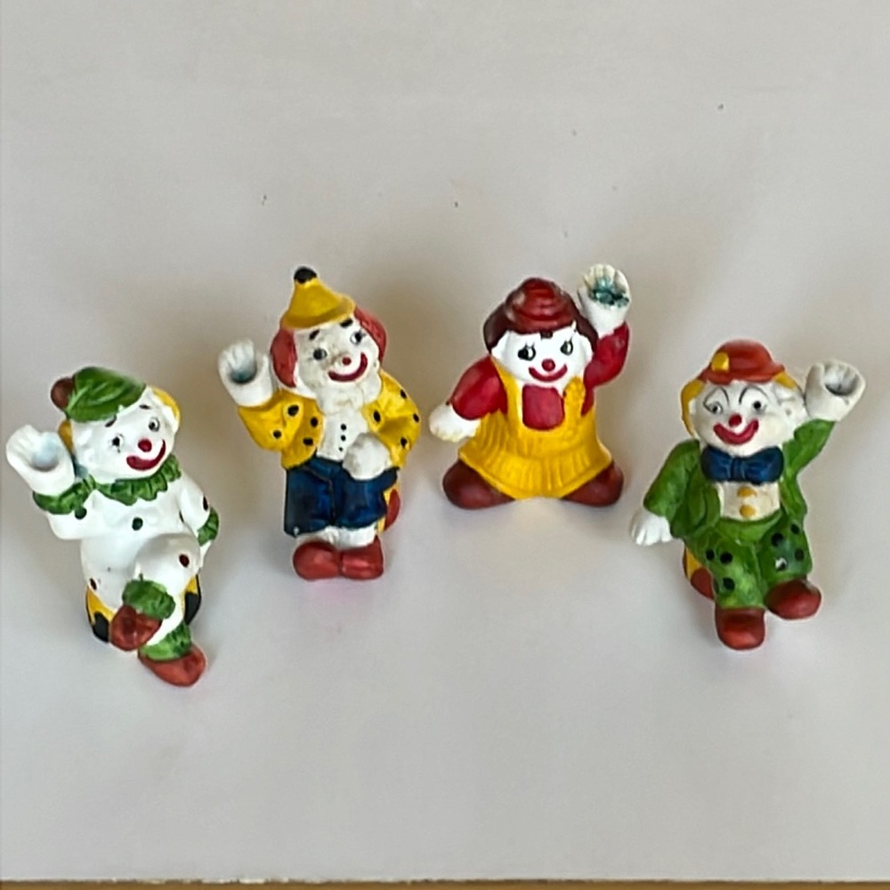 VTG 1980’s Clown Candle Holders